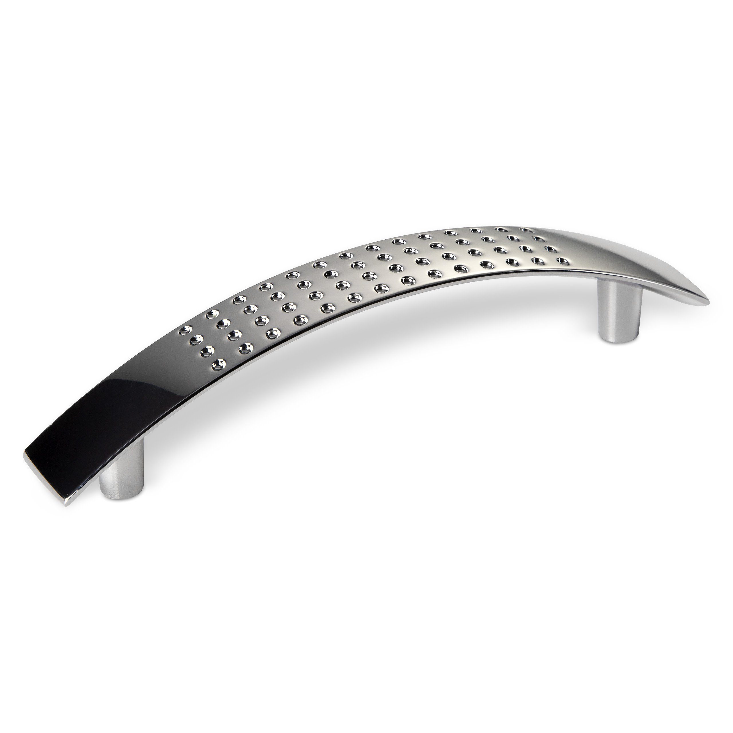SO-TECH® Möbelgriff DICO, Aluminium, Höhe 27 mm, Breite 16 mm (1-St), Länge 124 mm, Bohrlochabstand (BA): 96 mm, Chrom poliert