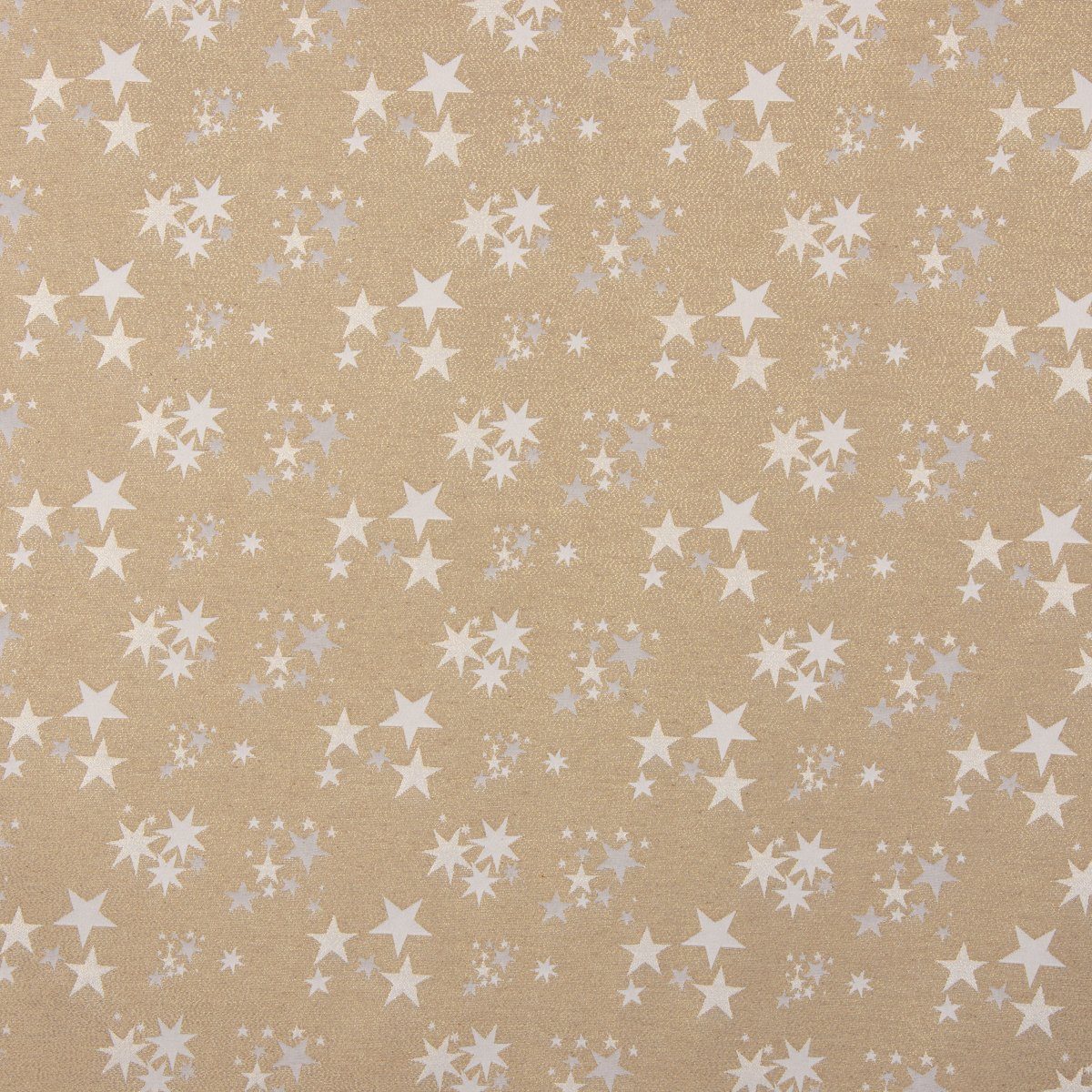 SCHÖNER LEBEN. Tischdecke SCHÖNER LEBEN. Tischdecke Sterne gold beige eckig günstig online kaufen
