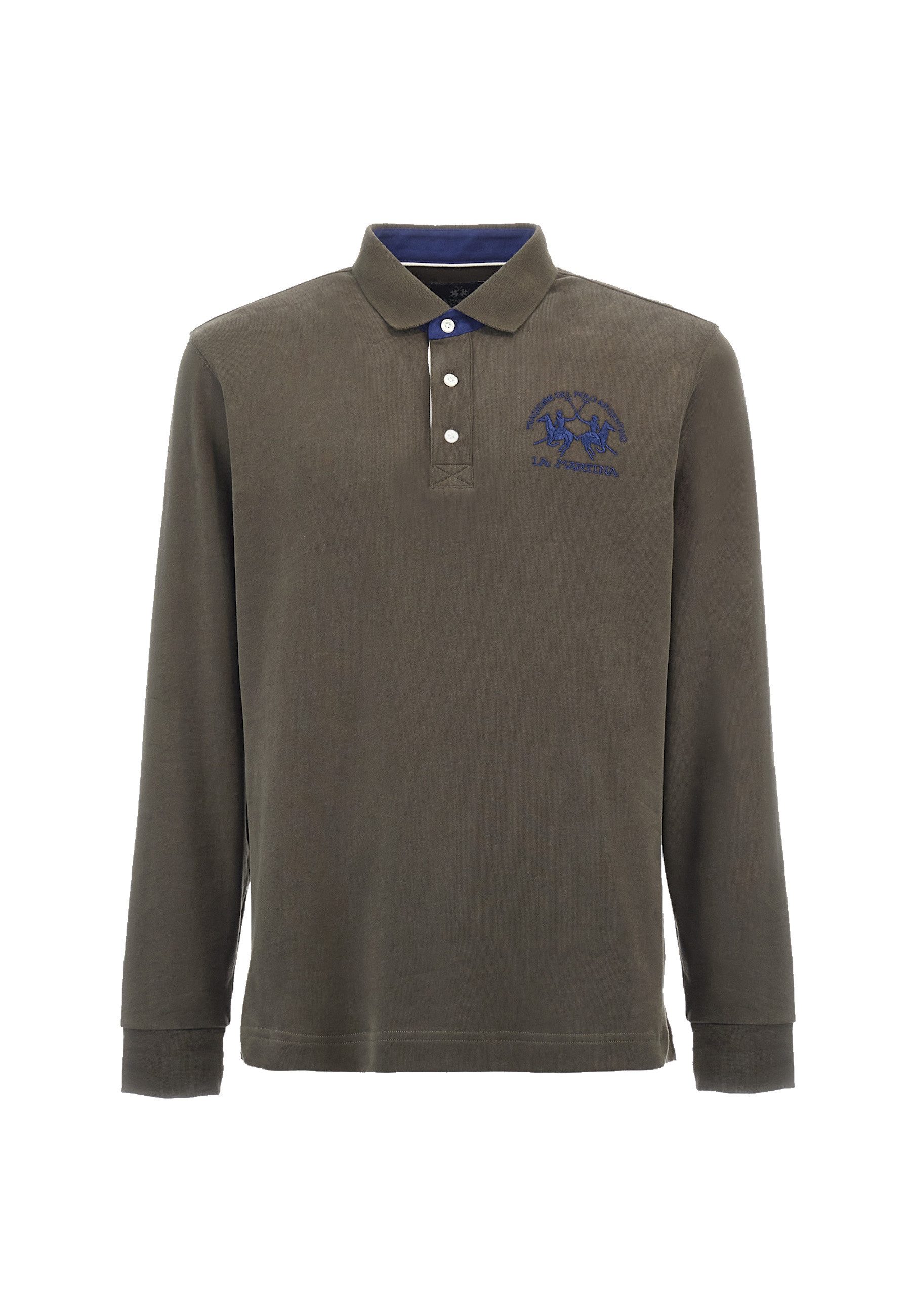 La Martina Poloshirt Poloshirt Langarmshirt mit Polokragen (1-tlg., 1)