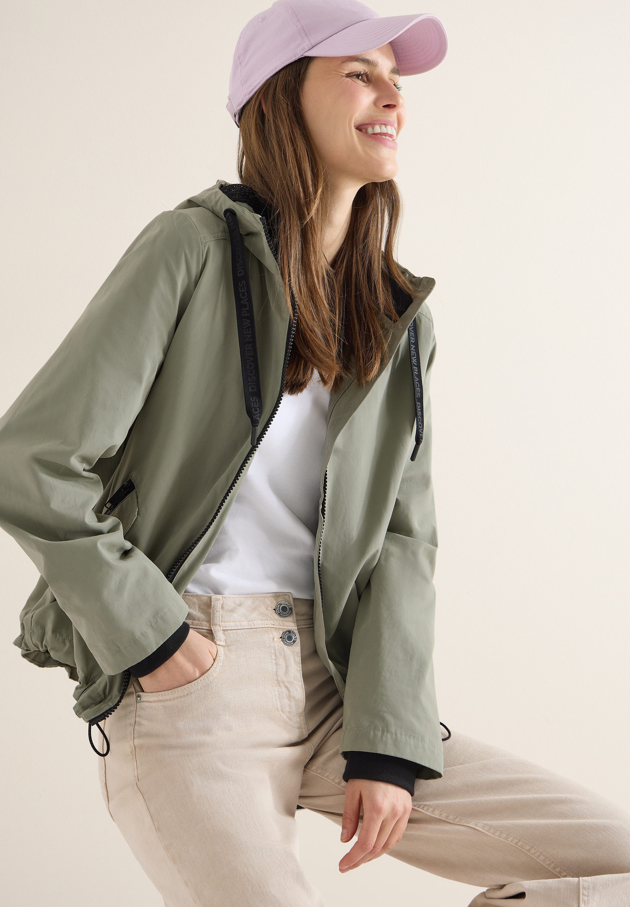 CECIL Kurzjacke im Hoodie-Style