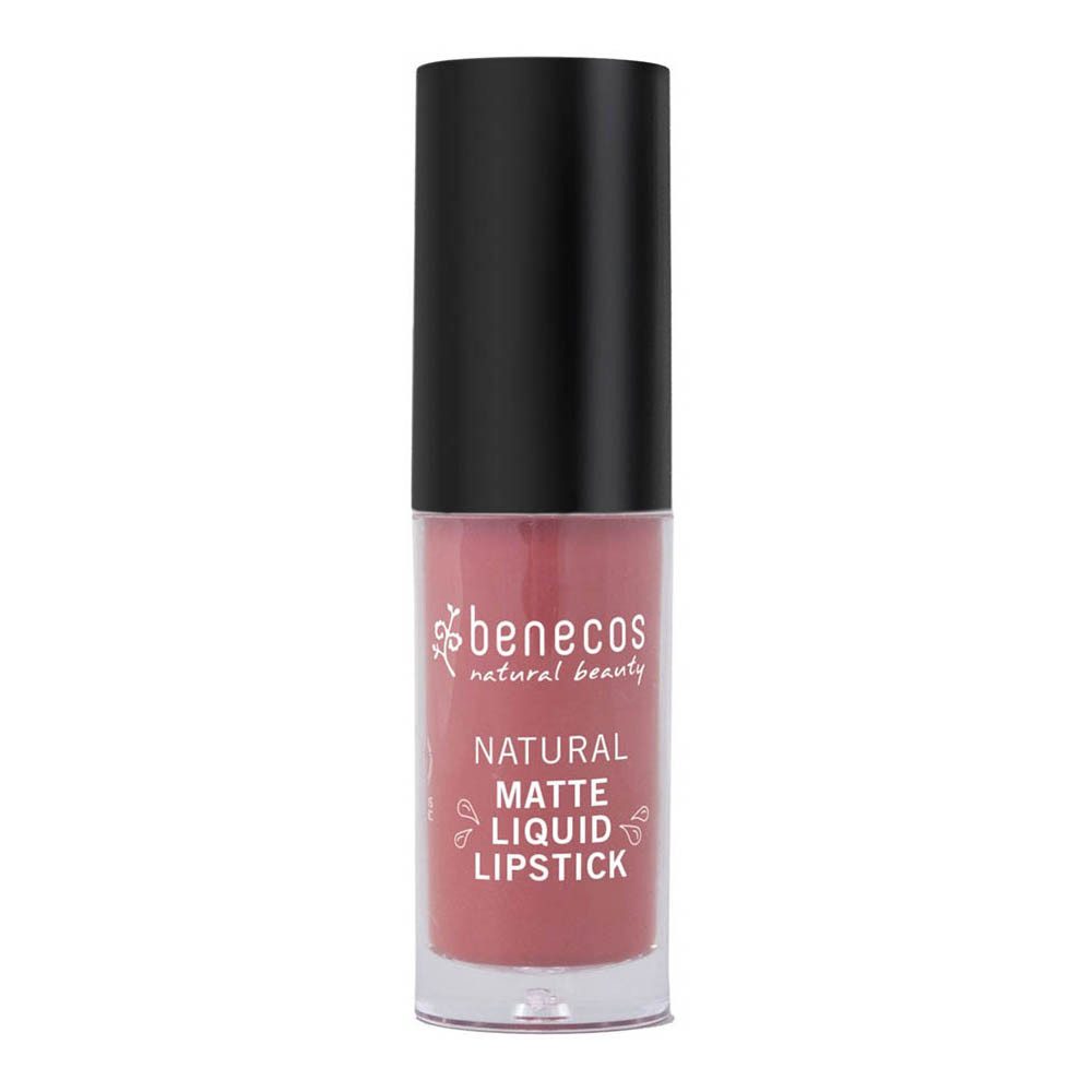 Benecos Lippenstift Liquid Lipstick - rosewood romance 5ml