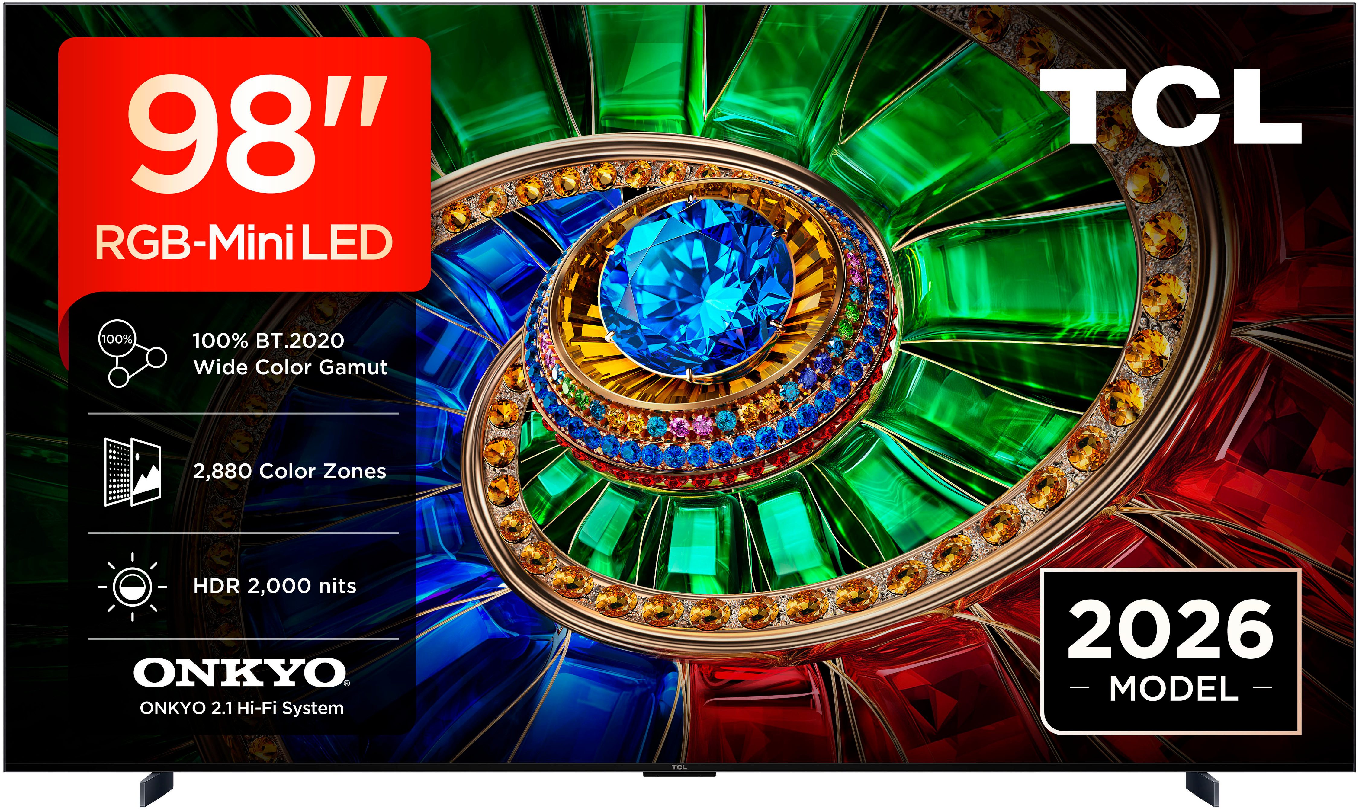 TCL 98RM7LX1 Mini-LED-Fernseher (248 cm/98 Zoll, 4K Ultra HD, Google TV)