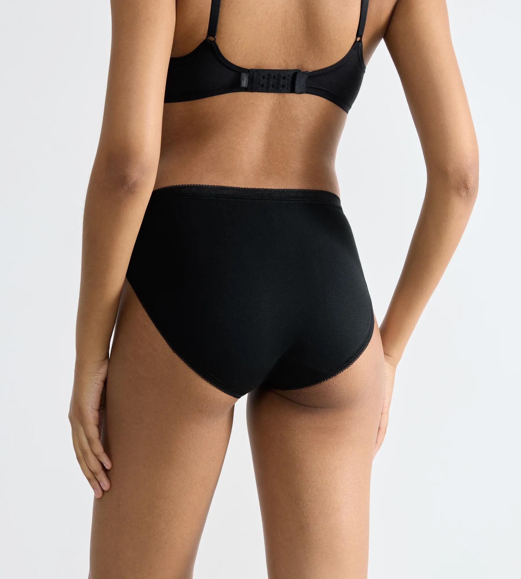 sloggi Tai-Slip Basic+ (3er Pack) elastischer Bund, weiche Nähte, Baumwollmischung, atmungsaktiv