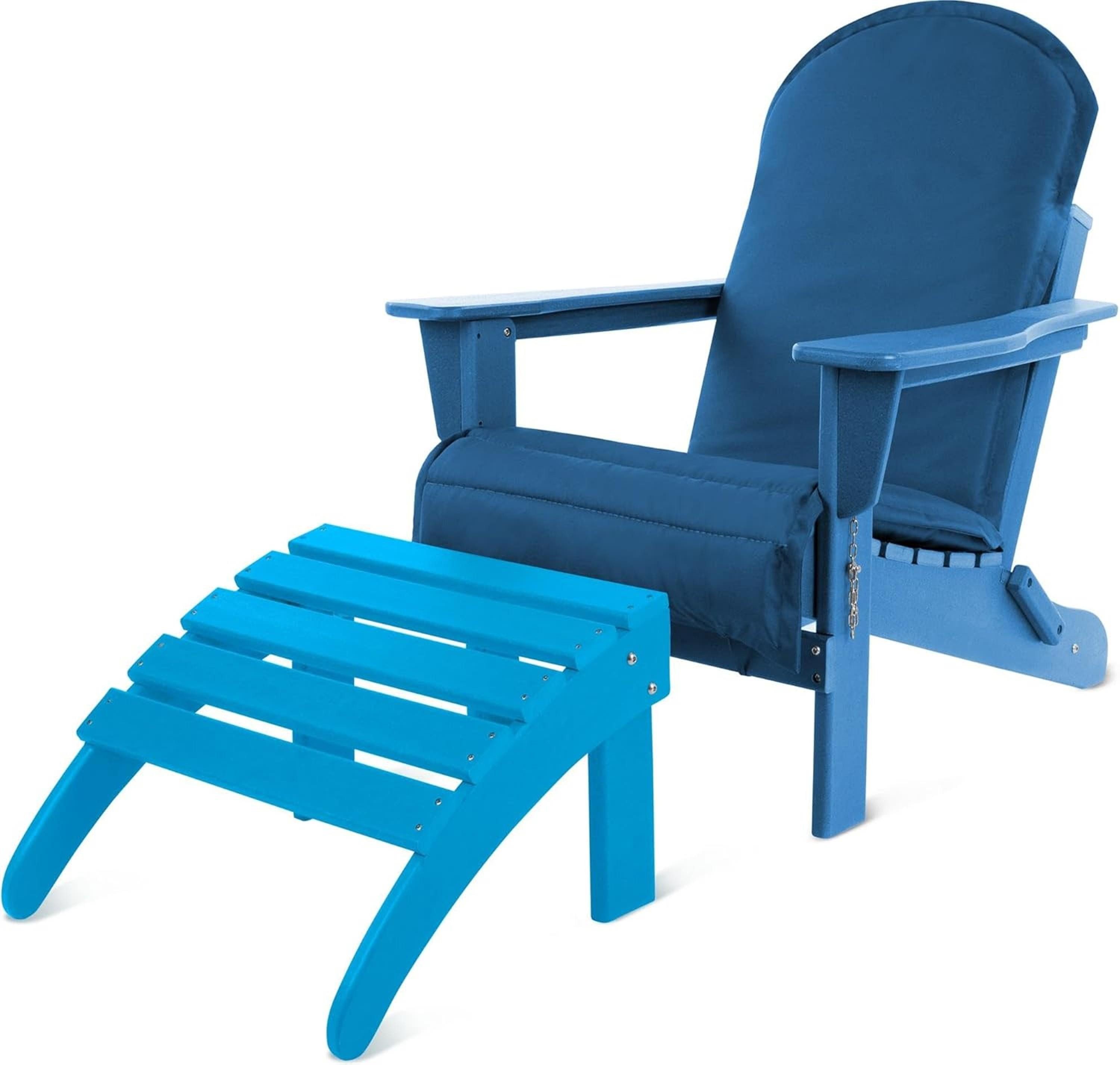 Aspero Gartenstuhl Adirondack Gartenstuhl mit Fußstütze günstig online kaufen