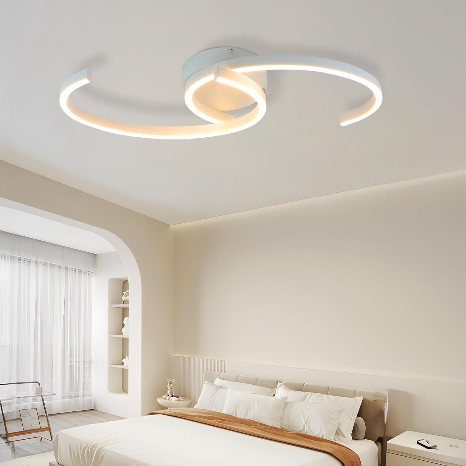 ZMH Deckenleuchten Schlafzimmer Deckenlampe 2 Mondschnur Design Deko Büro 3 günstig online kaufen