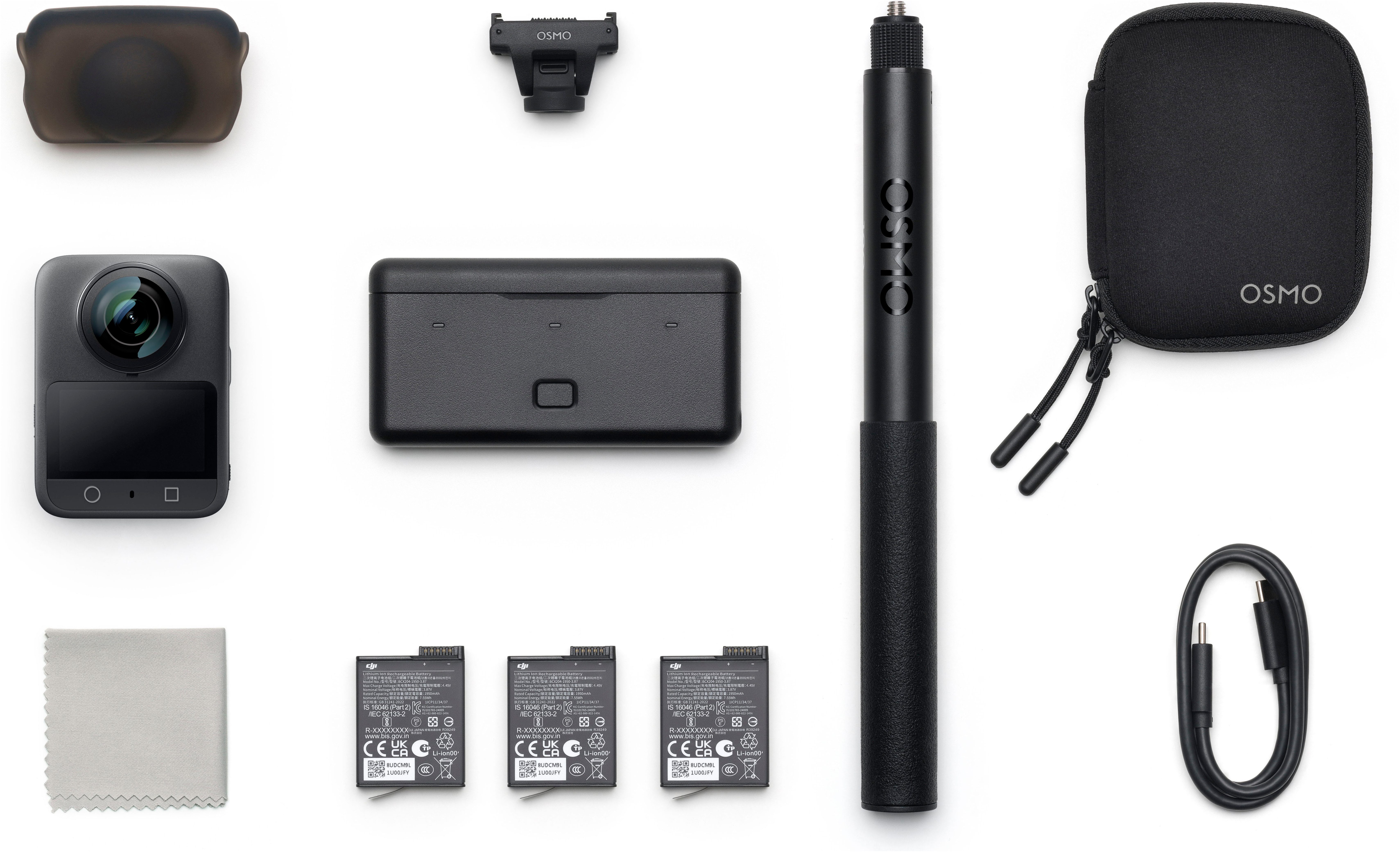 DJI Osmo 360 Adventure Combo Action Cam (8K, Bluetooth, WLAN (Wi-Fi), 360°-Kamera)