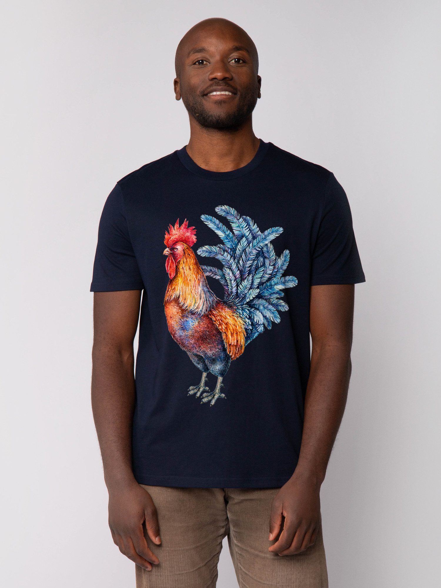 T-Shirt Grimmiger Gockel