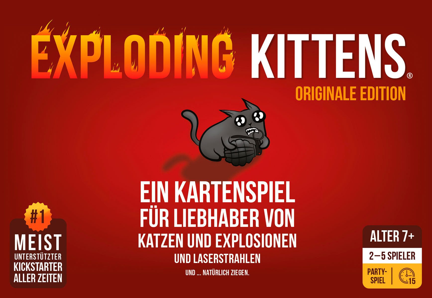 Asmodee Spiel Exploding Kitten, Kinderspiel