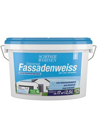 Красивый WOHNEN FARBE Fassadenweiss &r...