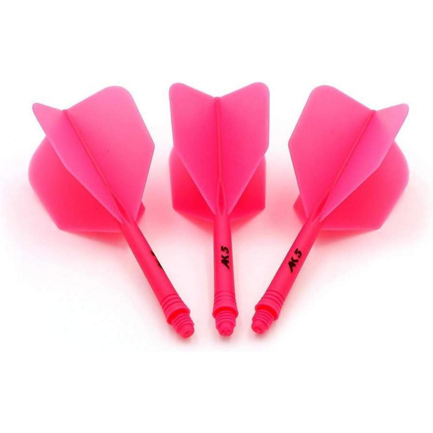 LuxusKollektion Pfeilschaft Dartschäfte Dartflights personalisiert 3er Set S Ganz rosa CSAK-56YS-S