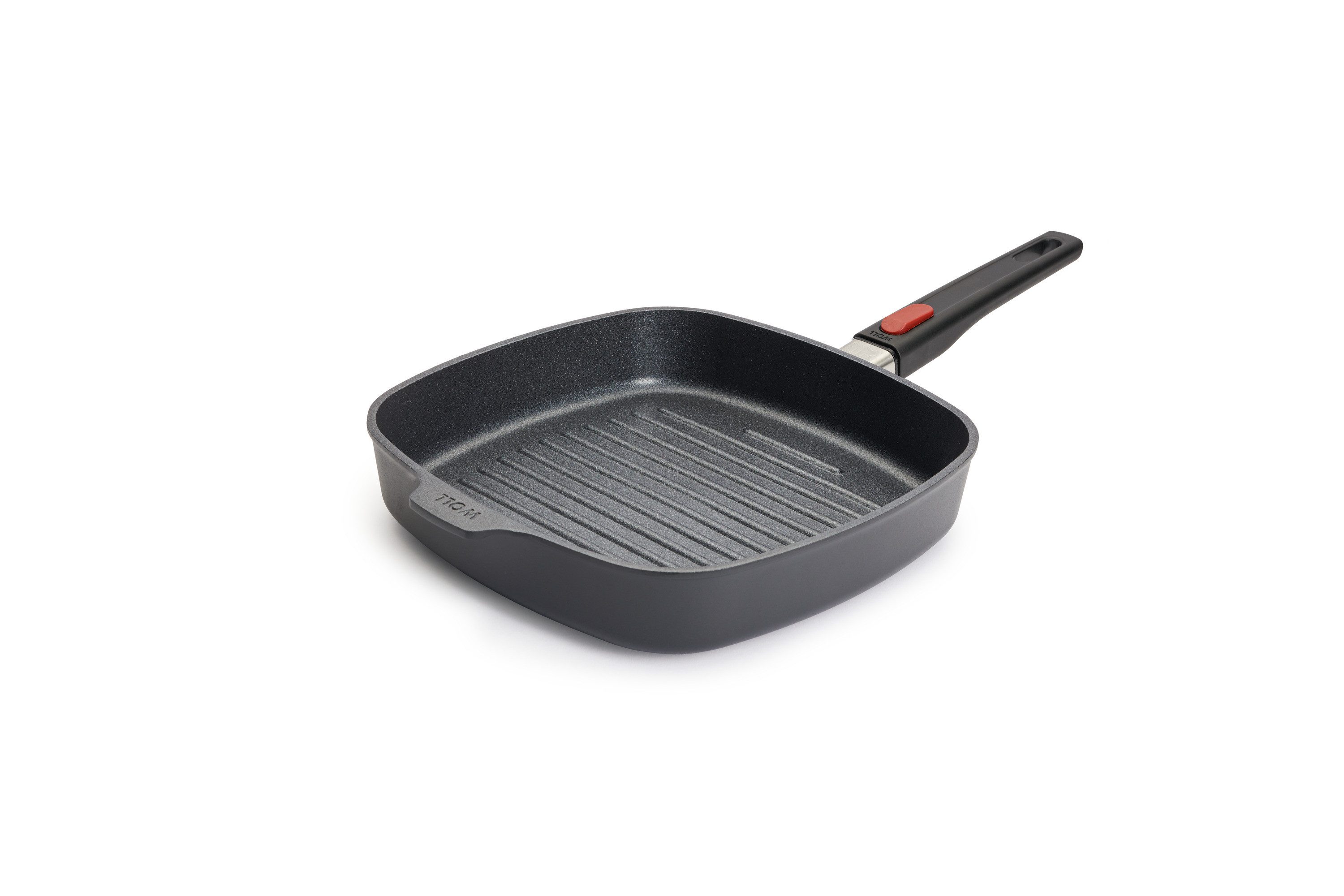 WOLL Grillpfanne D-Lite Grillpfanne, 28 x 28 x 4 cm, Antihaft, Induktion, Aluminiumguss (1-tlg), Induktionsgeeignet, Ofenfest o. Stiel, Spülmaschinengeeignet