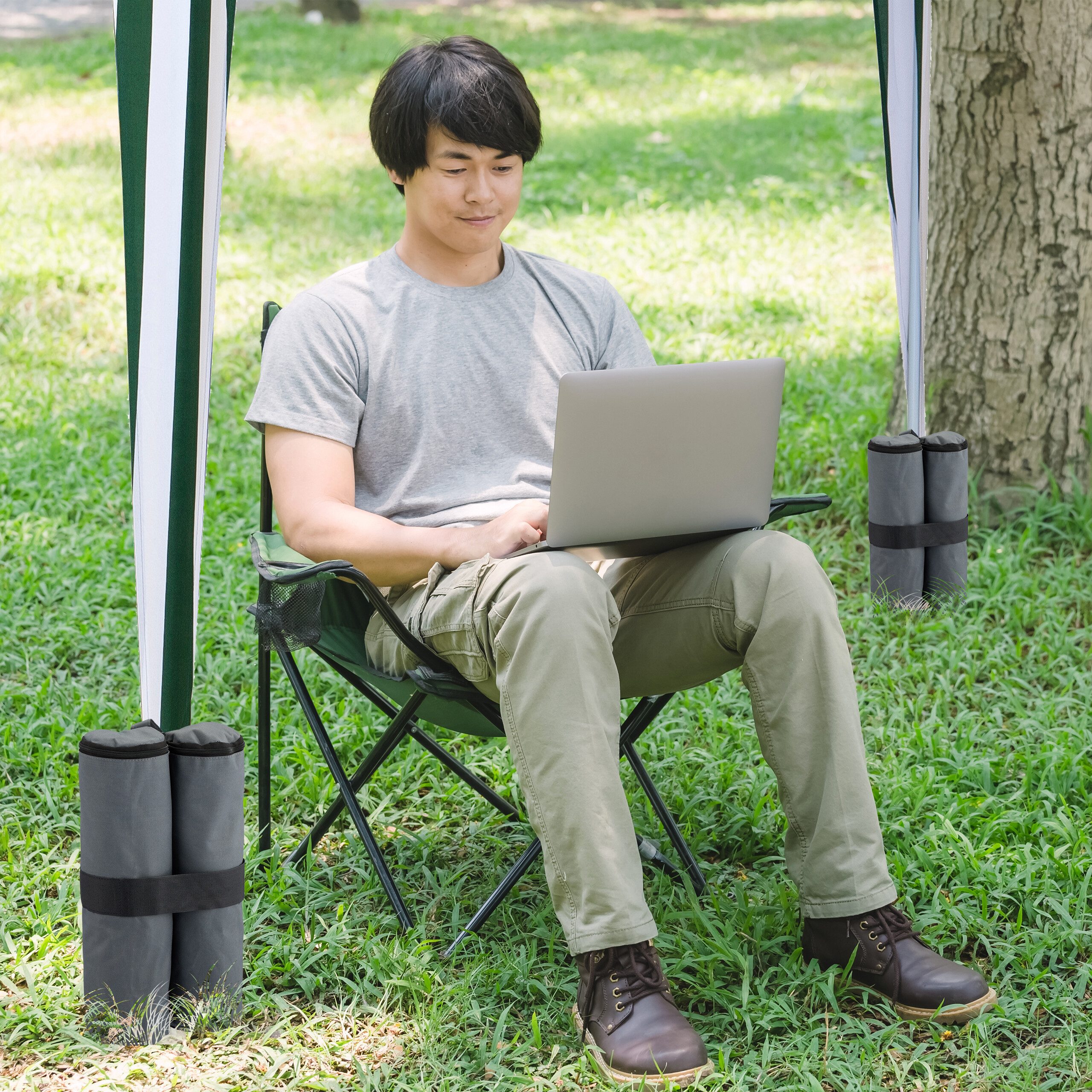 relaxdays Pavillon-Sandsäcke 4er Set, Pavillons, (4er Set)