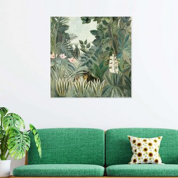 Posterlounge Poster Henri Rousseau, Äquatorialer Dschungel, Wohnzimmer Malerei