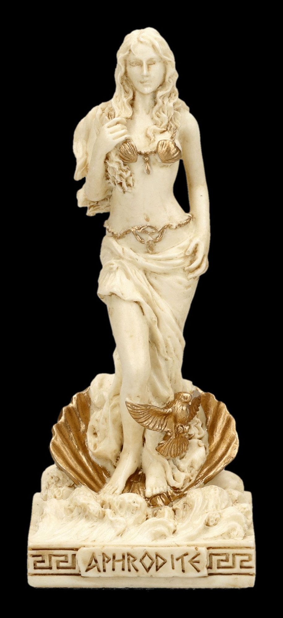 Figuren Shop GmbH Dekofigur Aphrodite Figur – Griechische Göttin Miniatur Statue 9 cm Veronese