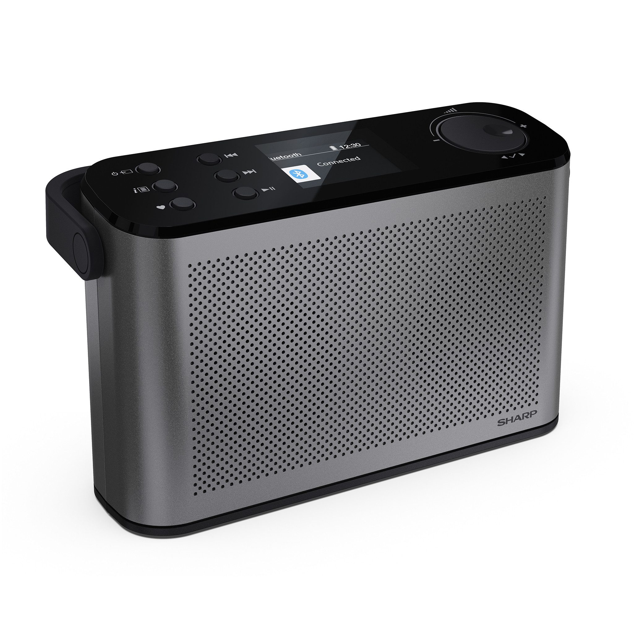 Sharp DR-P540 Osaka Digitalradio (DAB) (DAB+, UKW (FM), Tragbares Digitalradio, Bluetooth Lautsprecher, Dual-Alarm)