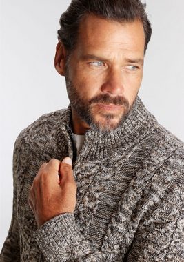 Man's World Strickjacke mit Zopfmuster