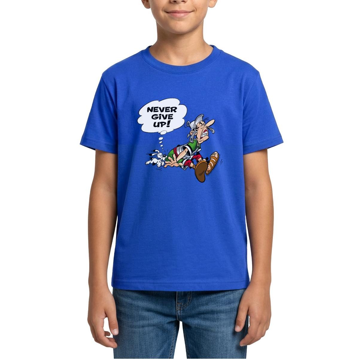 T-Shirt Asterix & Obelix Gib Niemals Auf Spruch Teenager T-Shirt