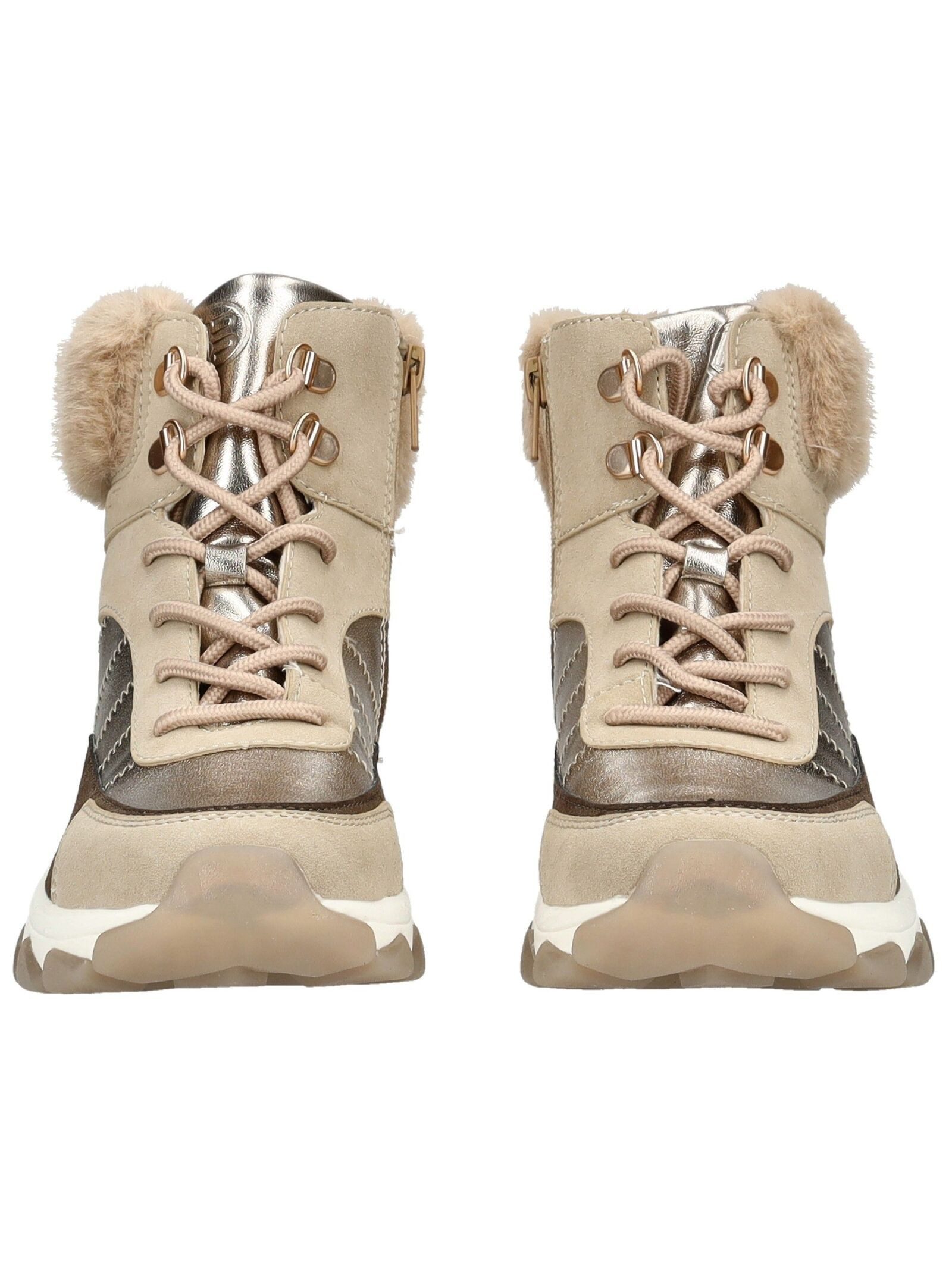 BAGATT Stiefelette Lederimitat/Textil . Schnürstiefelette