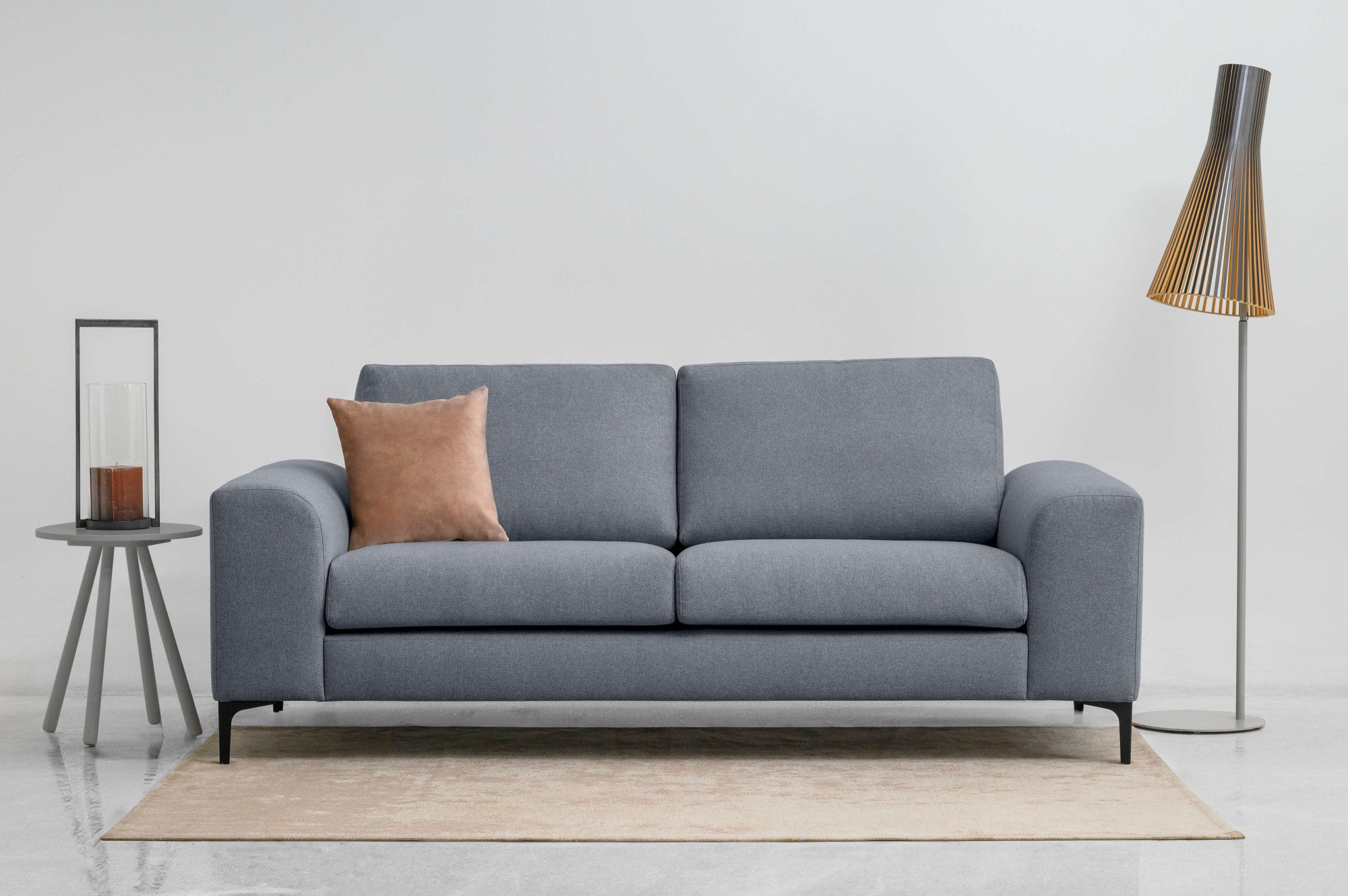 OTTO home 2,5-Sitzer Henry, Kompaktsofa, Breite 214 cm, mit Metallbeinen, Wellenunterfederung, wasserabweisender Stoff