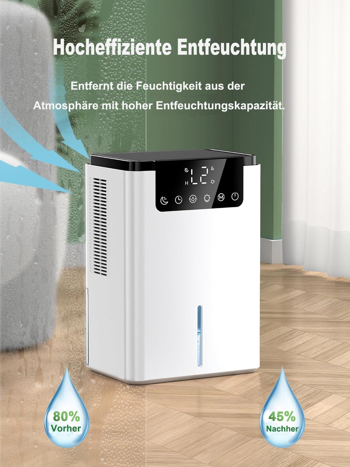 Coonoor Luftentfeuchter Leiser elektrischer Luftentfeuchter 2500 günstig online kaufen