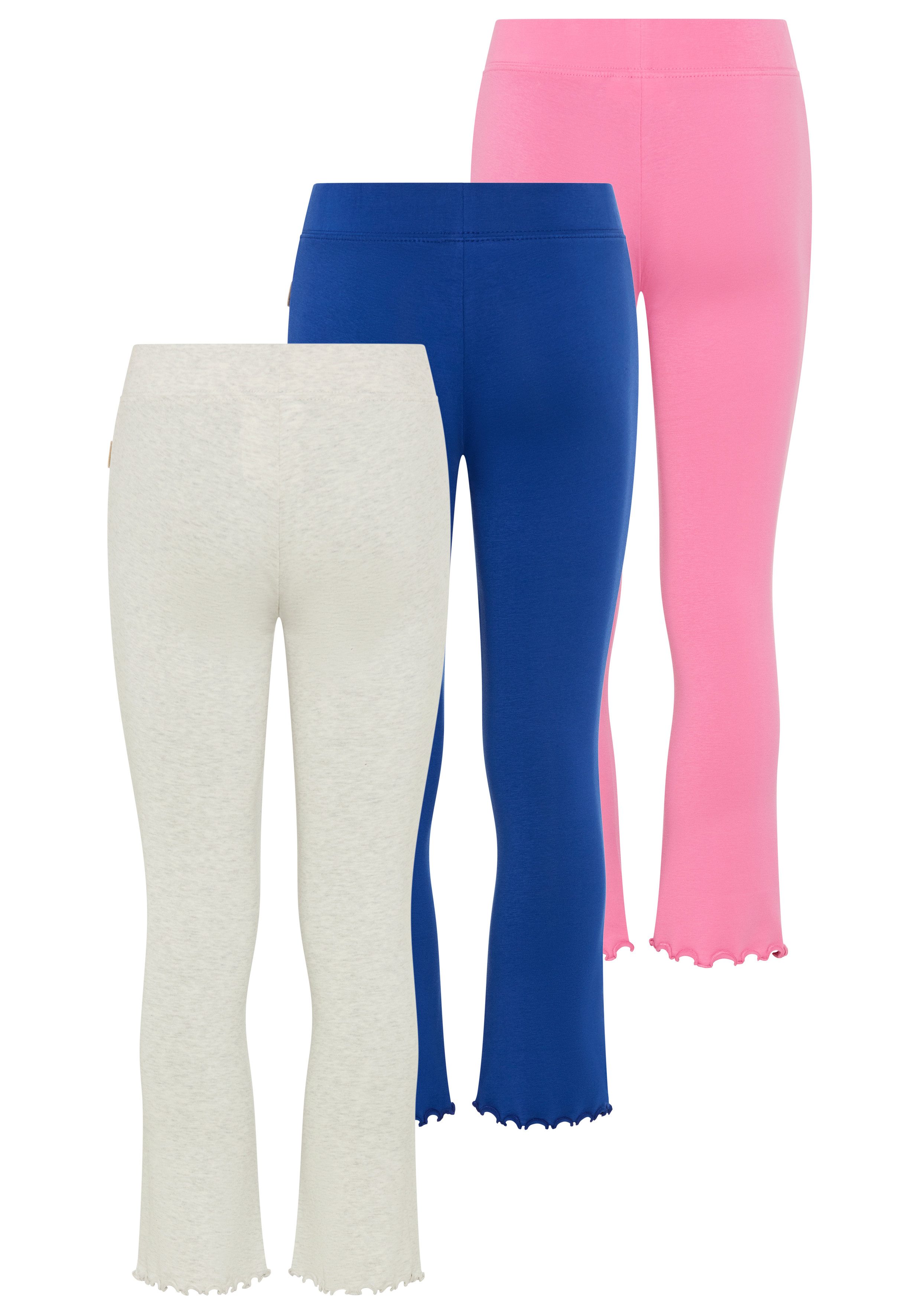 Scout Leggings 3er Packung Schlag-Leggings - NEU von SCOUT (Packung, 3) 3 Schlaghosen aus Ripp-Ware, ausgestellte Passform, mit Badge – Bild 5 von 5