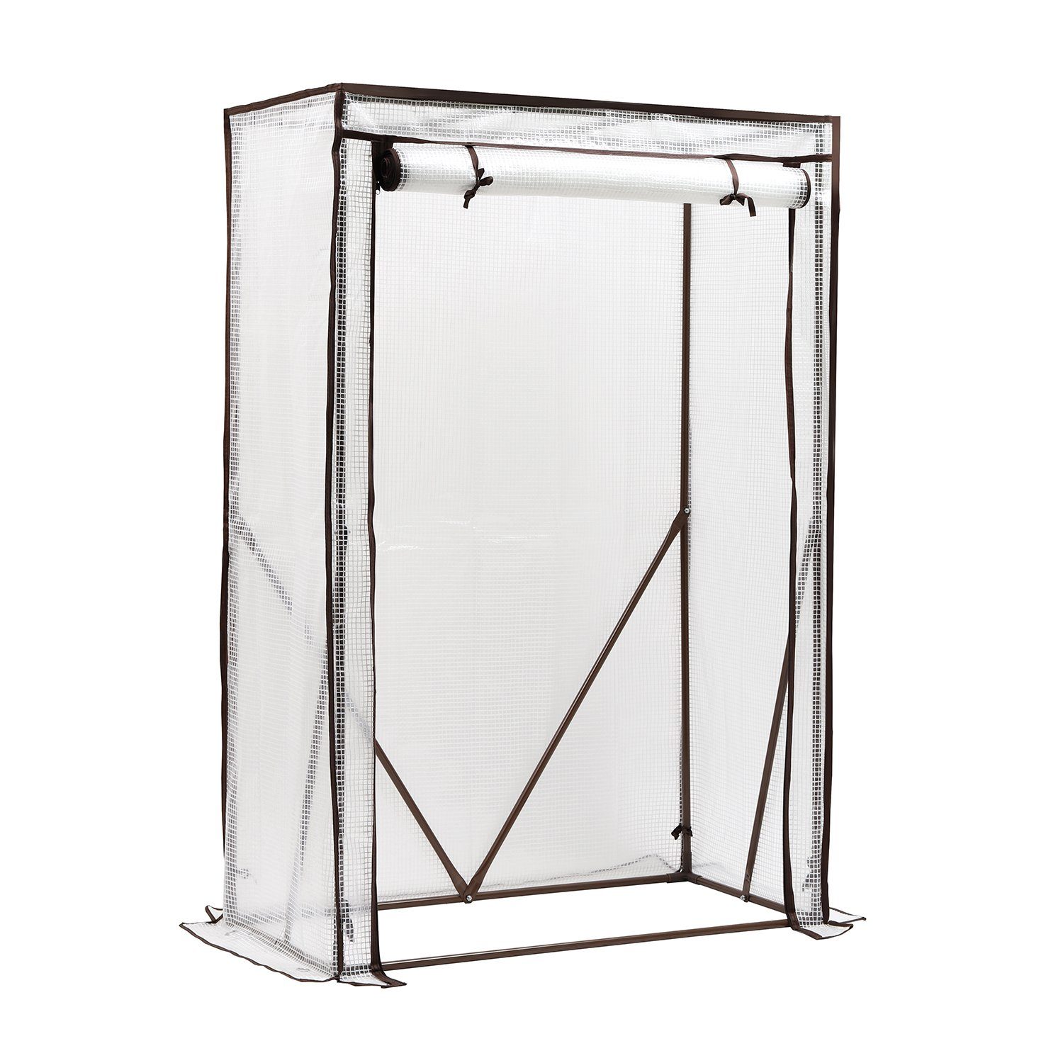 Sekey Tomatengewächshaus »BxTxH: 100 x 50 x 150 cm Gewächshaus Folie Klein Foliengewächshaus für Balkon, aufrollbare Tür«