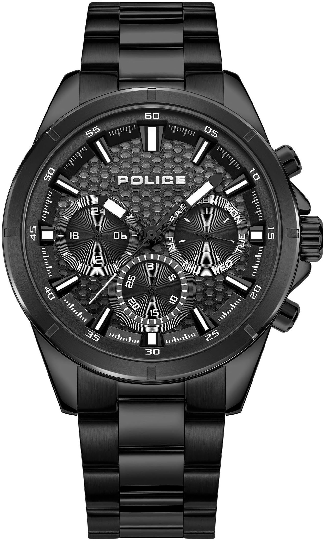 Police Multifunktionsuhr MALAWI, Armbanduhr, Quarzuhr, Herrenuhr, Datum