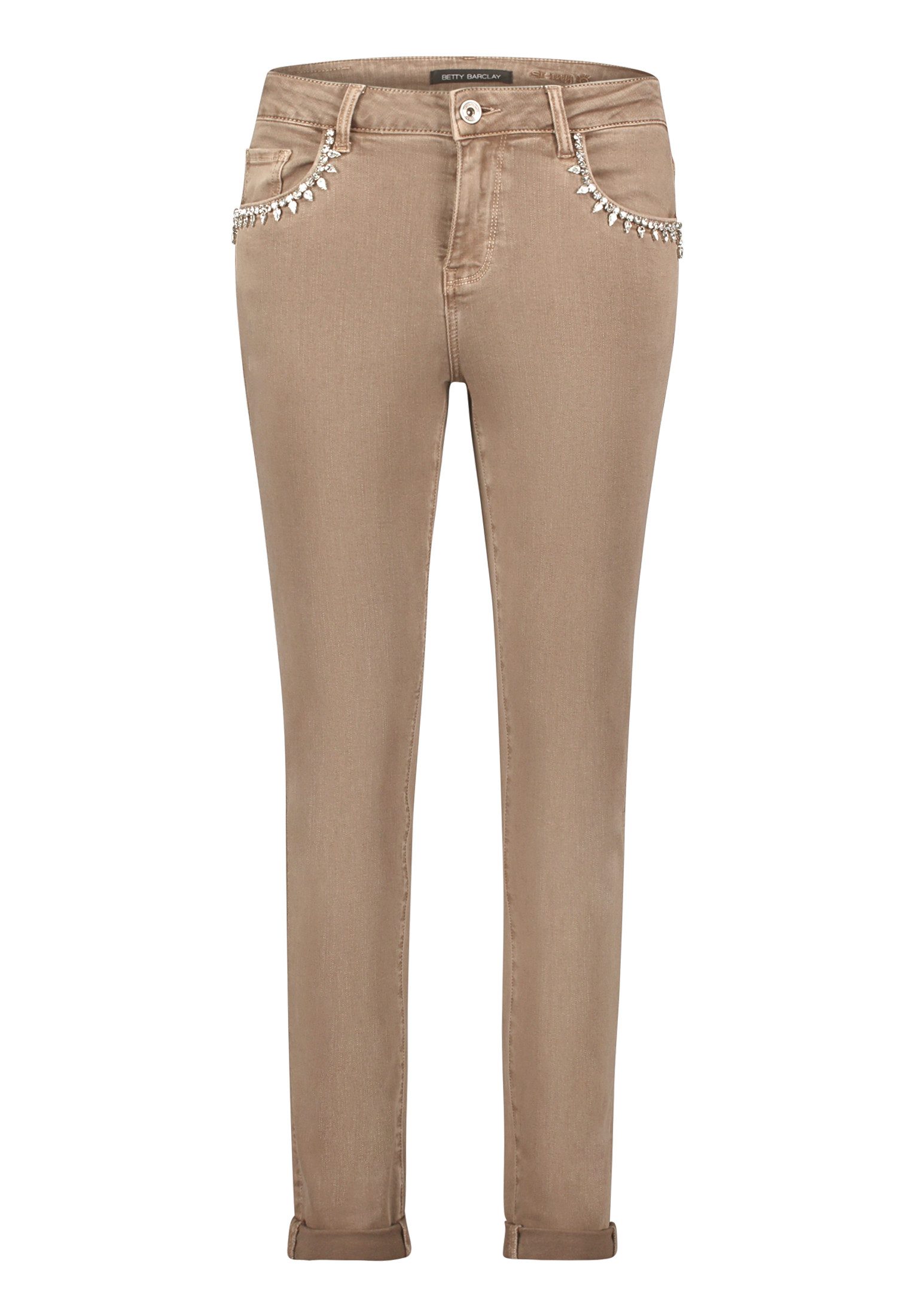 Slim-fit-Jeans Damen mit Waschung
