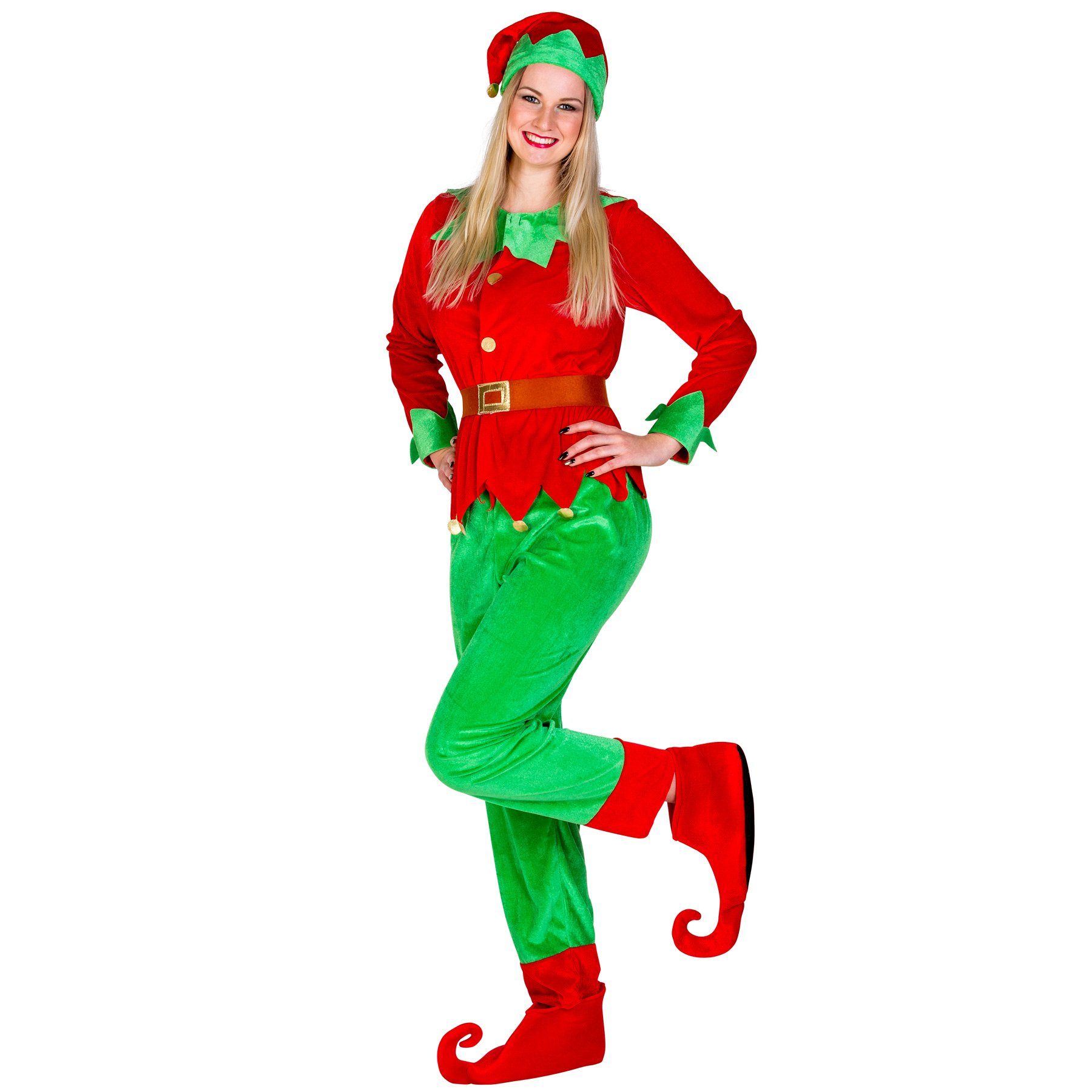dressforfun Engel-Kostüm Frauenkostüm Weihnachtselfe, Langarm-Shirt in Jacket-Optik
