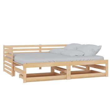 furnicato Bett Tagesbett Ausziehbar 2x(90x200) cm Massivholz Kiefer