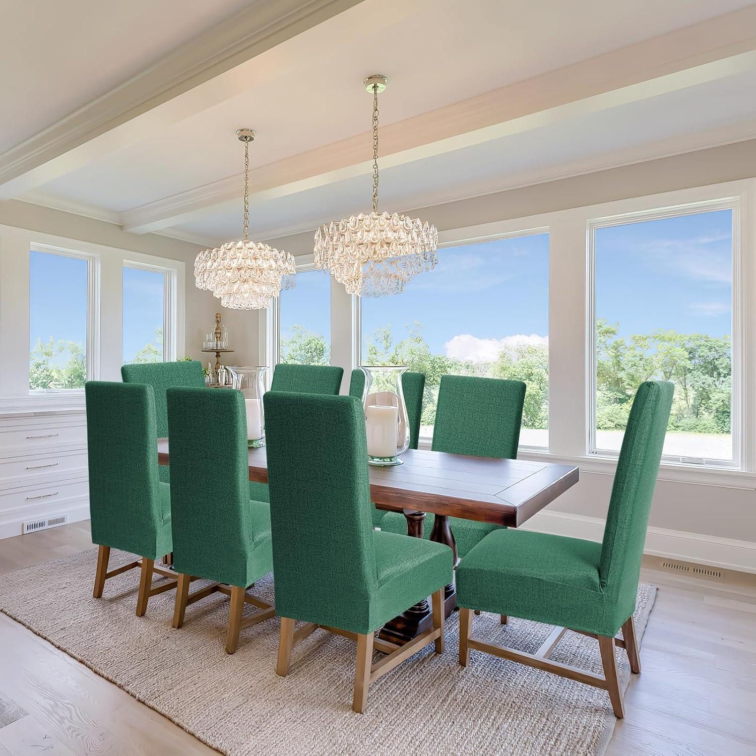 LuxusKollektion Esszimmerstuhl Stuhlhussen 4er Set Stretch günstig online kaufen