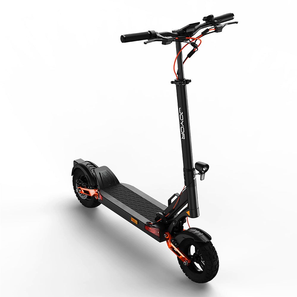 JOYOR E-Scooter T6 600W 48V 18Ah bis 70 km mit hydraulischer Federung klappbar offroad, 45 km/h, Hydraulische Federung vorne und hinten, 600W-Motor, 48 km/h – Bild 5 von 5