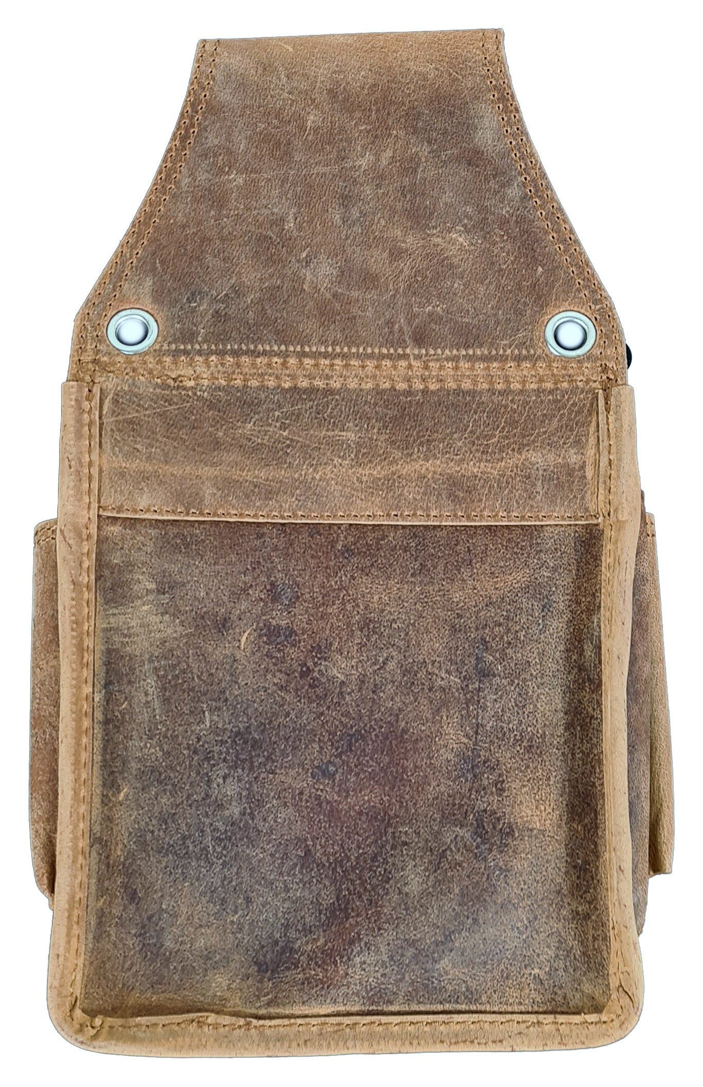 Einkaufszauber Kellnerbörse Echt Leder Holster Gürteltasche für Kellner Geldbeutel Edelweiß, Echtes Büffelleder