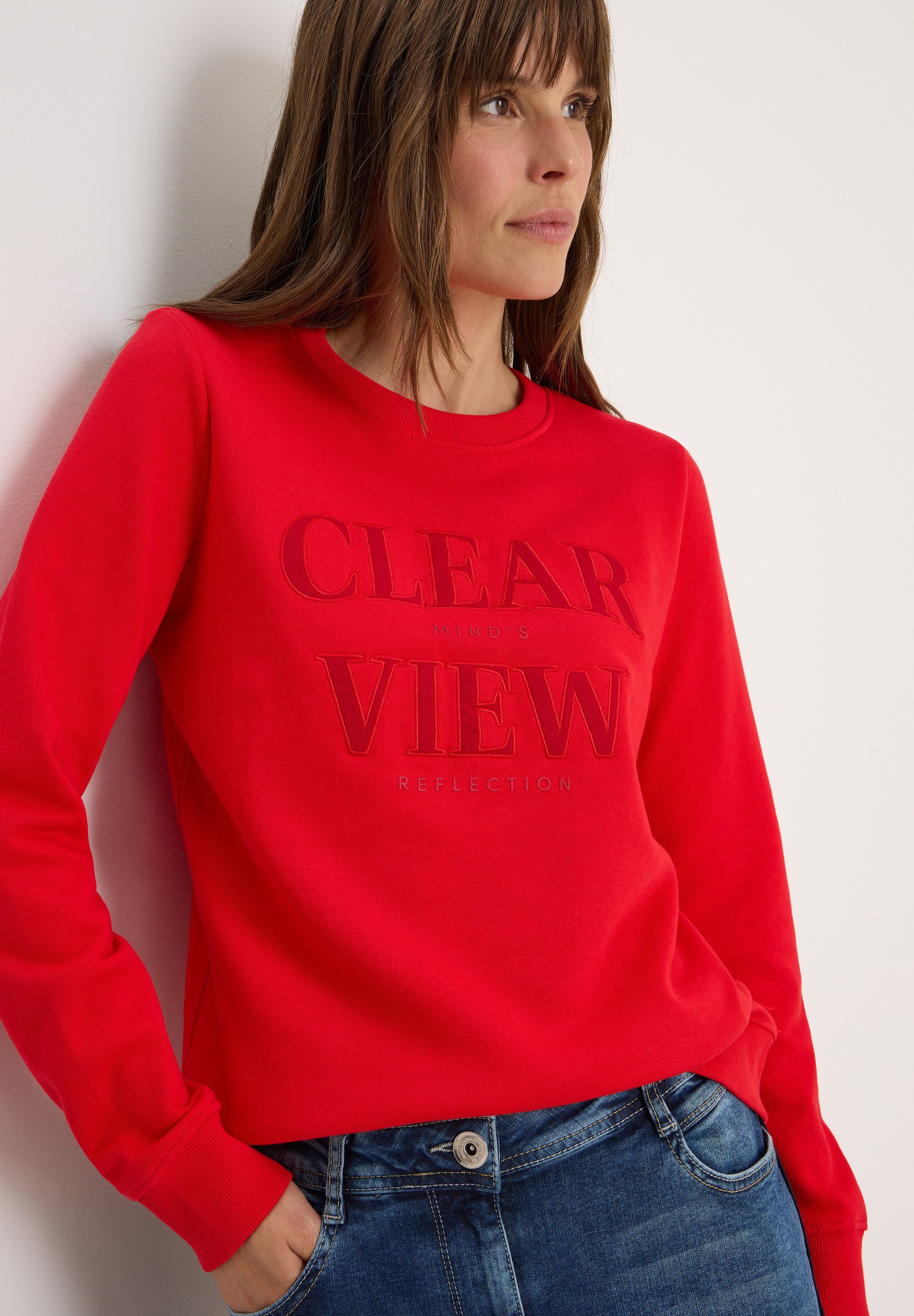 CECIL Sweatshirt mit Wording Artwork günstig online kaufen