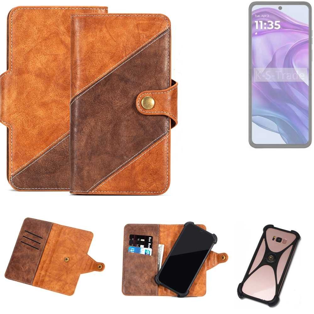 K-S-Trade Handyhülle für Motorola Razr 50 Ultra, Handyhülle Schutzhülle Bookstyle Case Wallet-Case Cover
