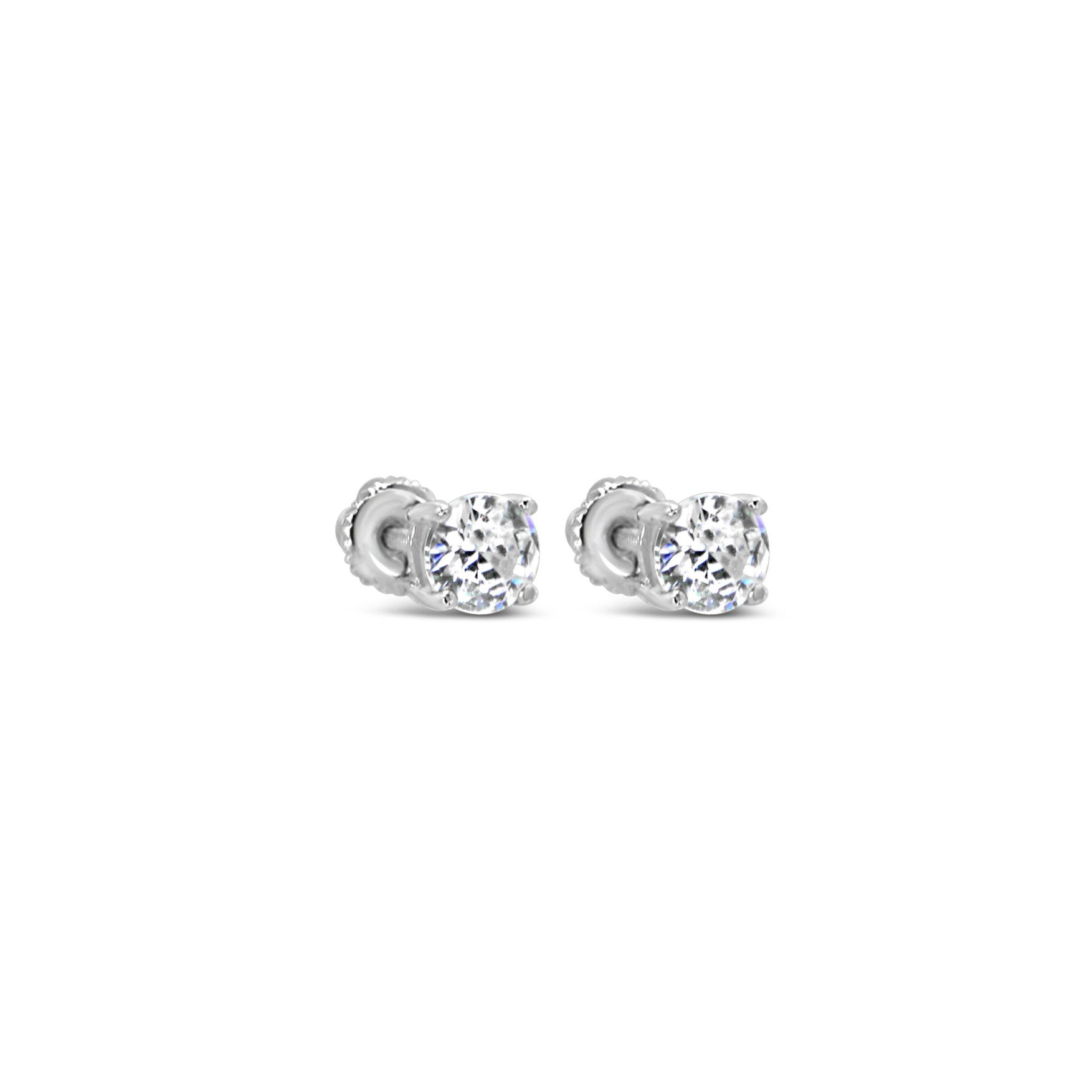 Funkelnde Ohrstecker mit Zirkonia in Brillantschliff "JEWEL" 925 Sterling-Silber