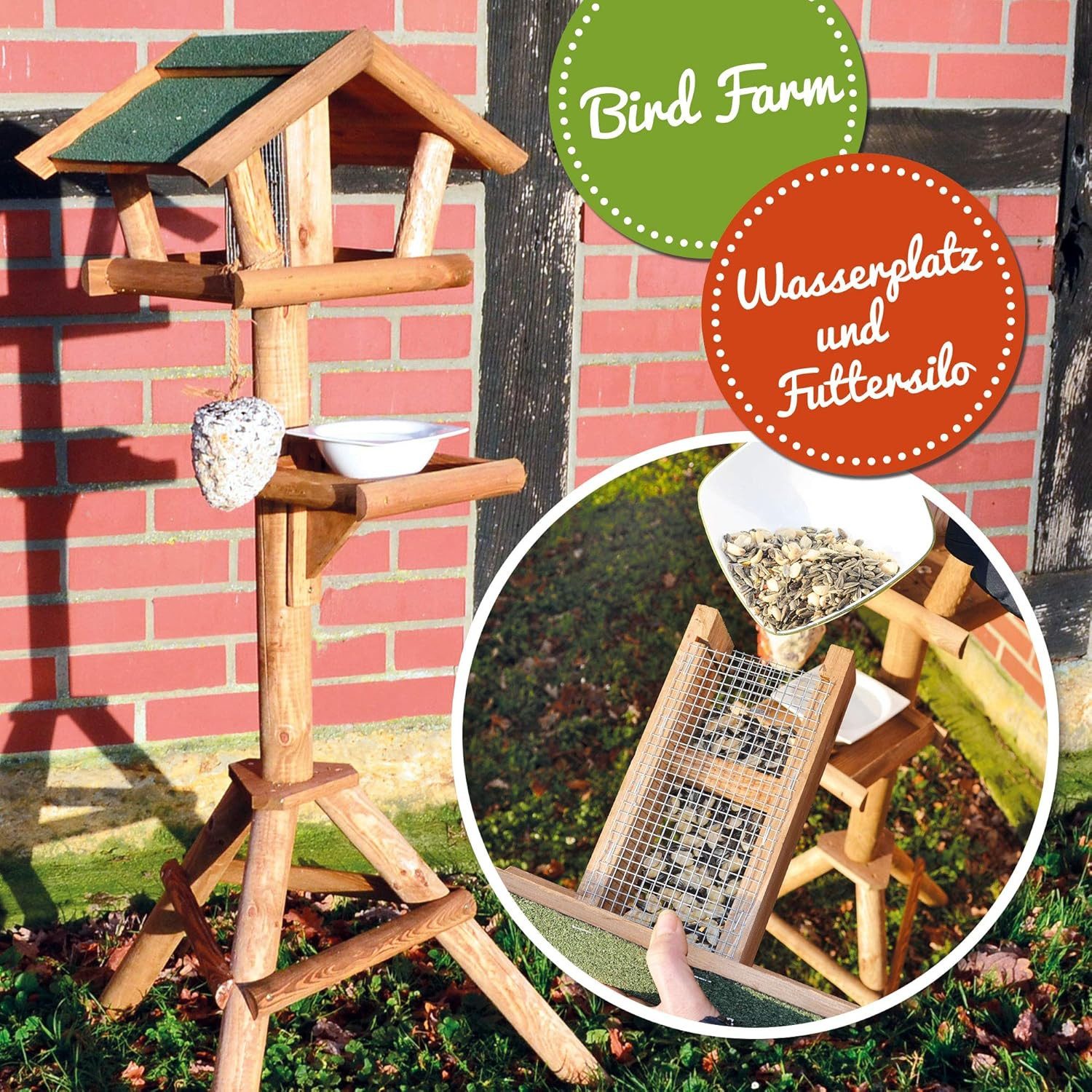 Zooprinz Vogelhaus XXL mit Ständer Wetterfest, günstig online kaufen