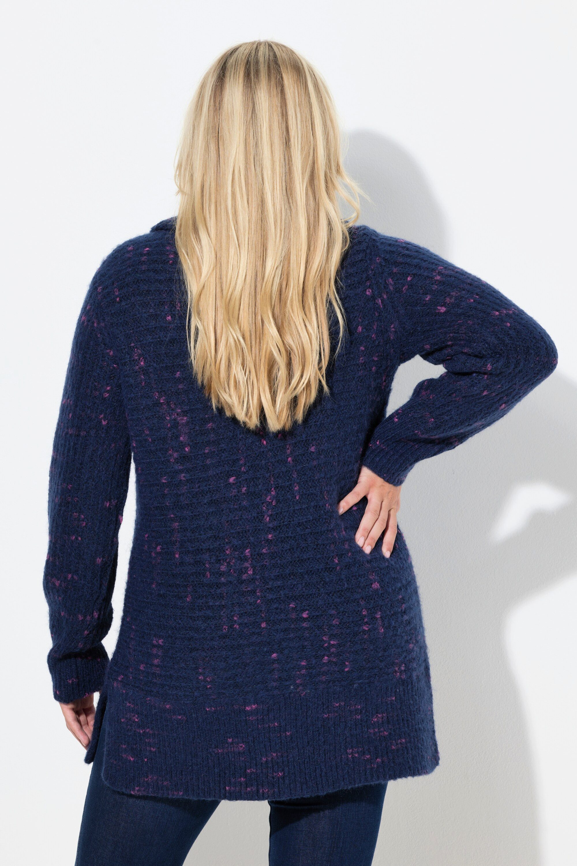 Ulla Popken Rollkragenpullover Pullover Spaceyarn-Effekt Rollkragen Langarm