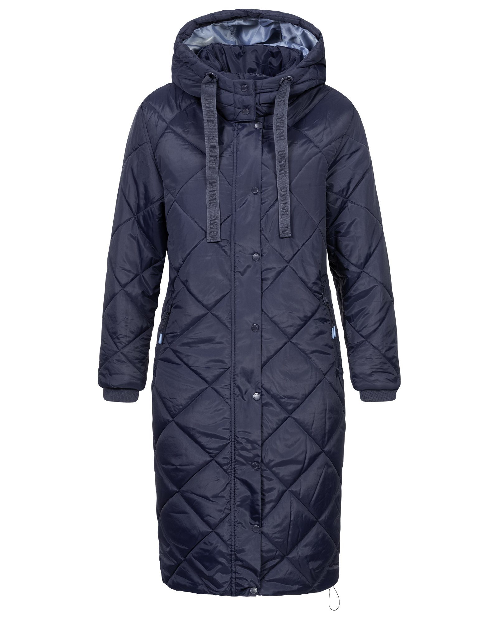 Parka Steppjacke Winter Damen SUBLEVEL Mantel Wintermantel Navy Jacke Lange Steppjacke Mantel