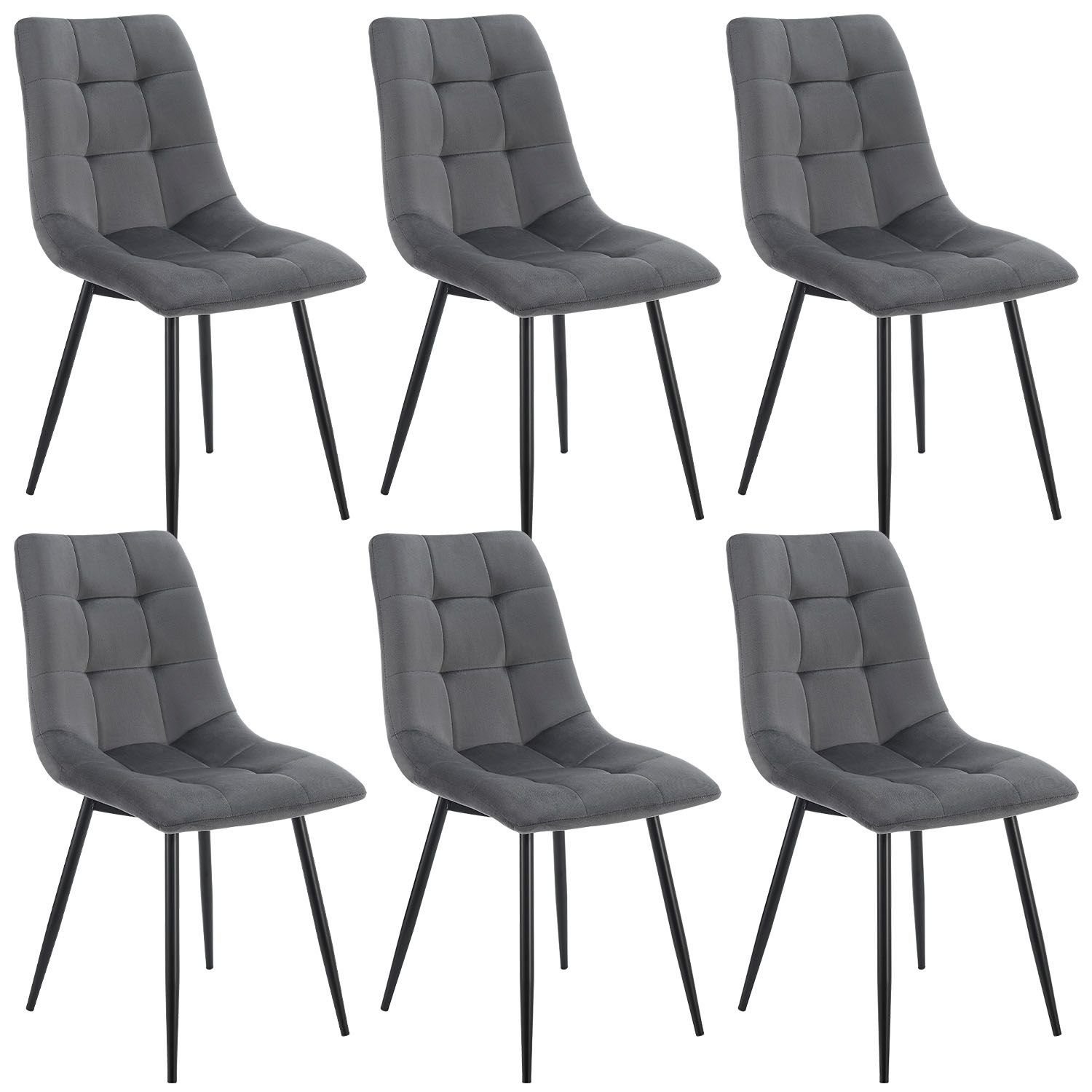 Juskys Esszimmerstuhl Blanca (6 St), bequeme günstig online kaufen