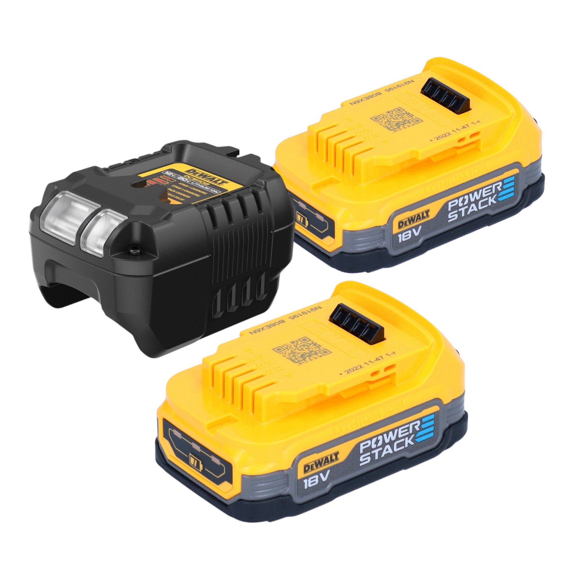 DeWalt Akku-Handstaubsauger DCV 501 LE2 18V 0,7 l Staubklasse L + 2x Powerstack Akku 1,7Ah + Lader