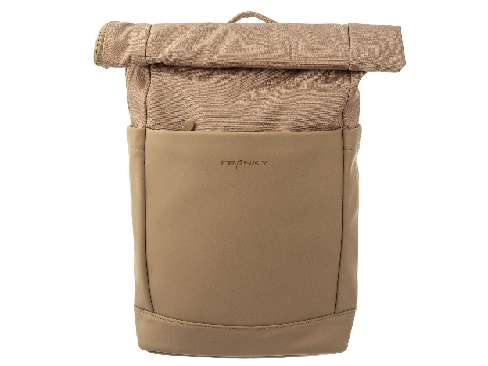 Franky Freizeitrucksack Franky RS90-F Freizeitrucksack mit Laptopfach ca. 17" und Trolleyaufs, Laptofach ca. 17" beige