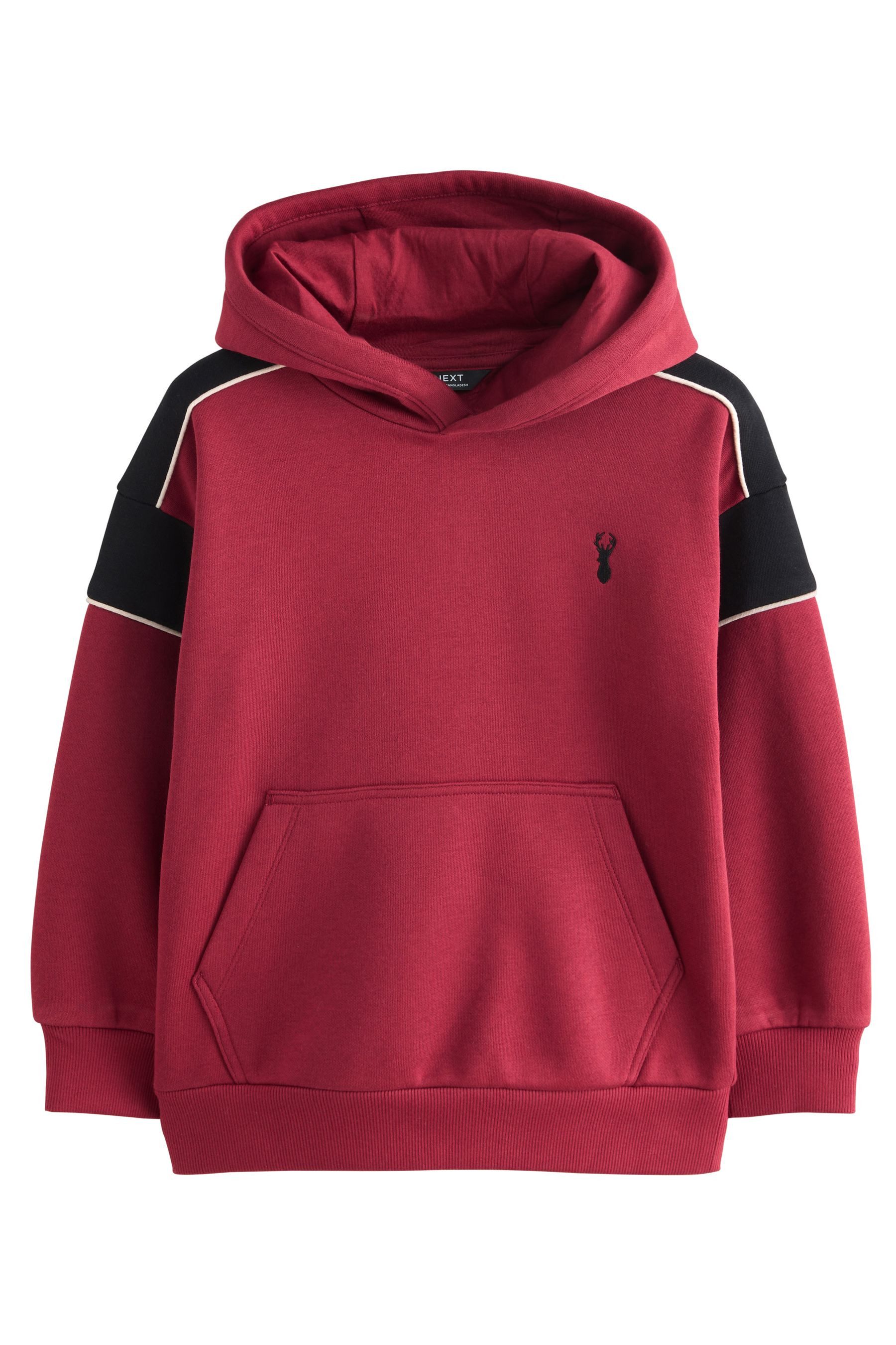 Kapuzensweatshirt Hoodie mit Farbblockdesign
