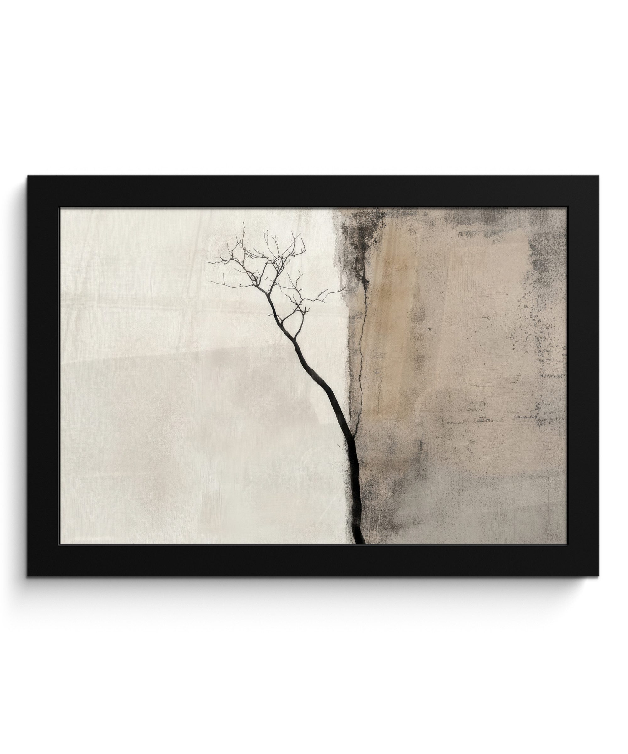 MuchoWow Poster Wabi sabi - Pflanze - Beige, (1 St), Wandbilder, Deko Wohnzimmer Schlafzimmer, 30x20 cm