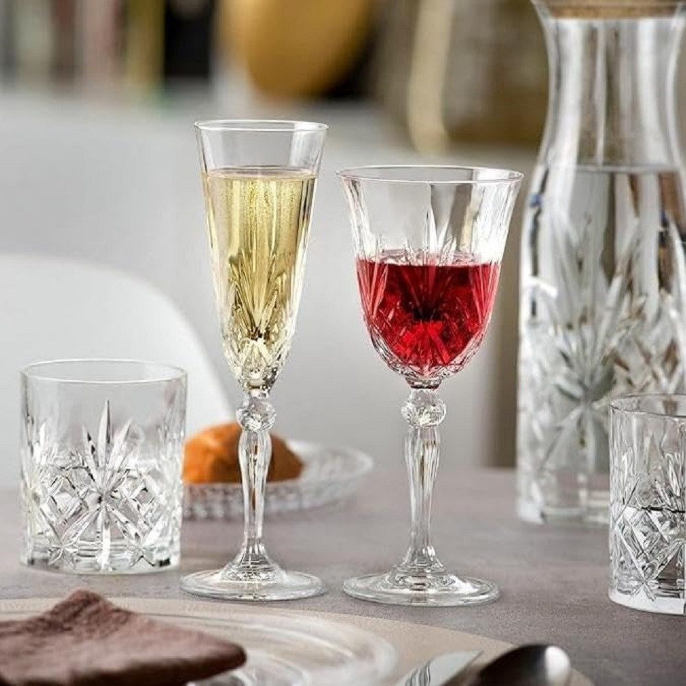 RCR Weinglas RCR Melodia Gläser Set 18 tlg., Kristallglas
