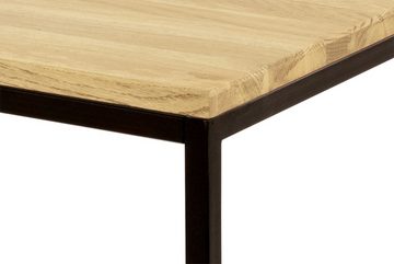 Junado® Couchtisch Dima, Eiche Massivholz, Stärke der Tischplatte 18mm, L 75cm