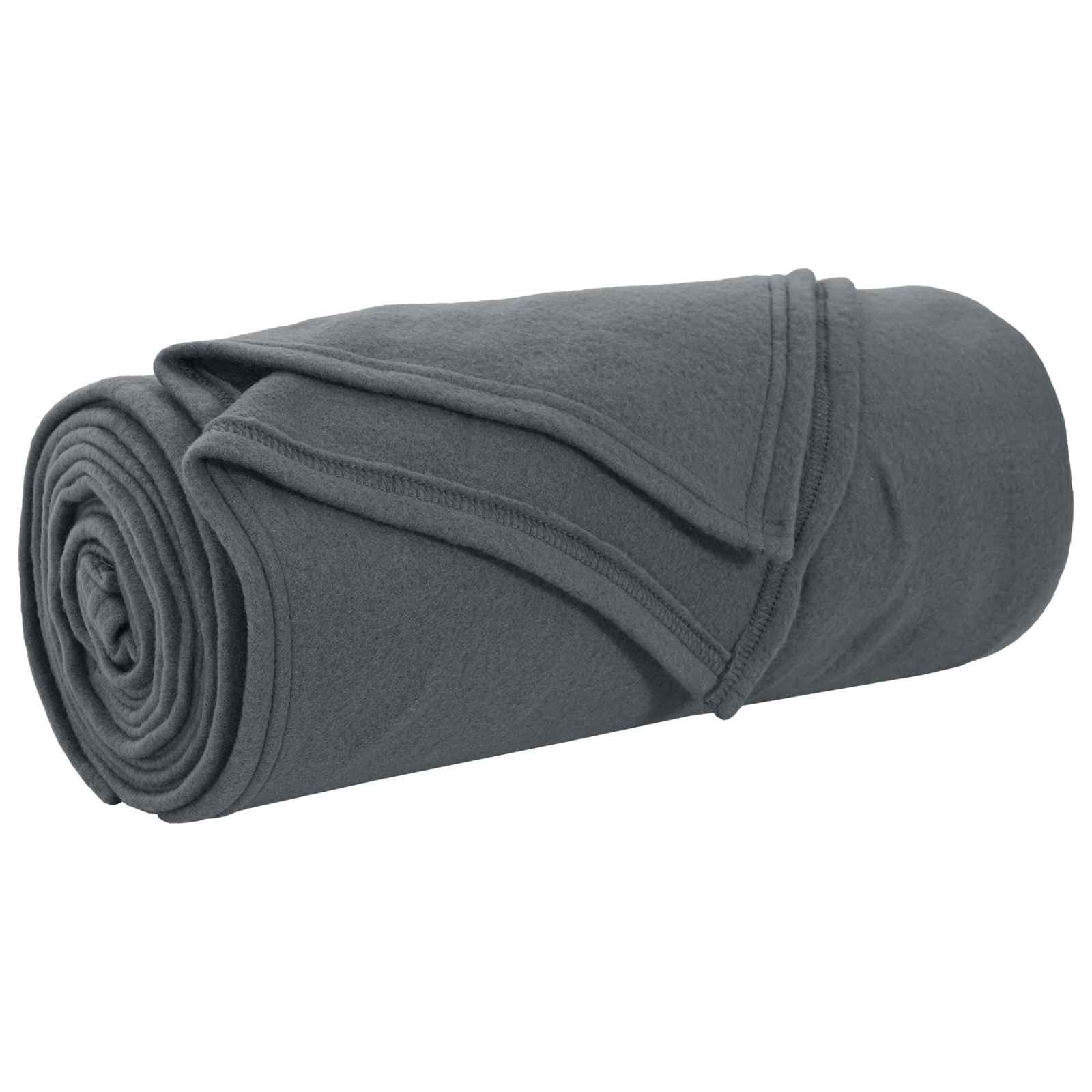 vidaXL Bettüberwurf Überwurfdecke Dunkelgrau 240 x 220 cm Fleece