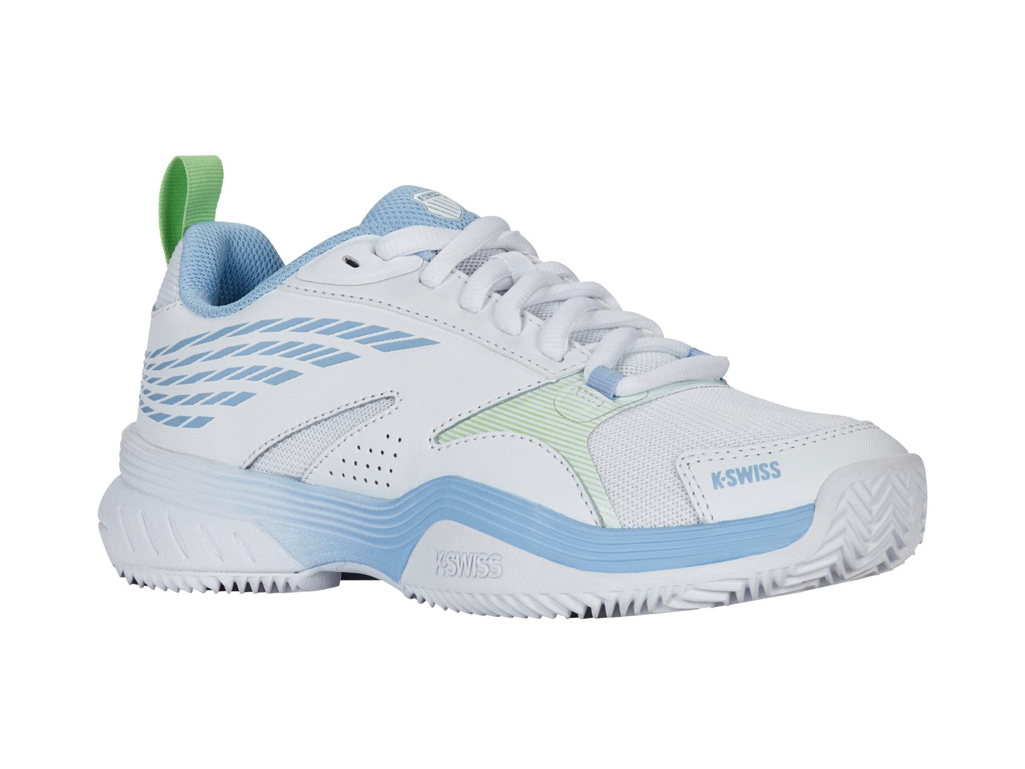 Speedex HB Clay/Sandplatz - weiss/blau/limegrün Damen Tennisschuh