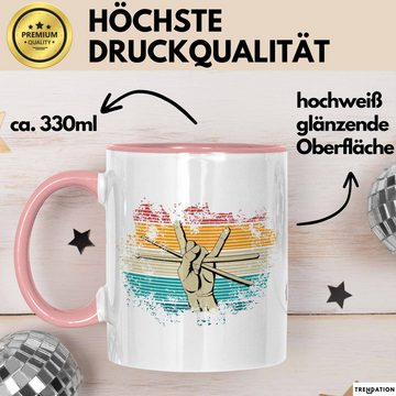 Trendation Tasse Schlagzeug-Spieler Geschenk Drummer Tasse Geschenkidee Spruch Bunte Fa