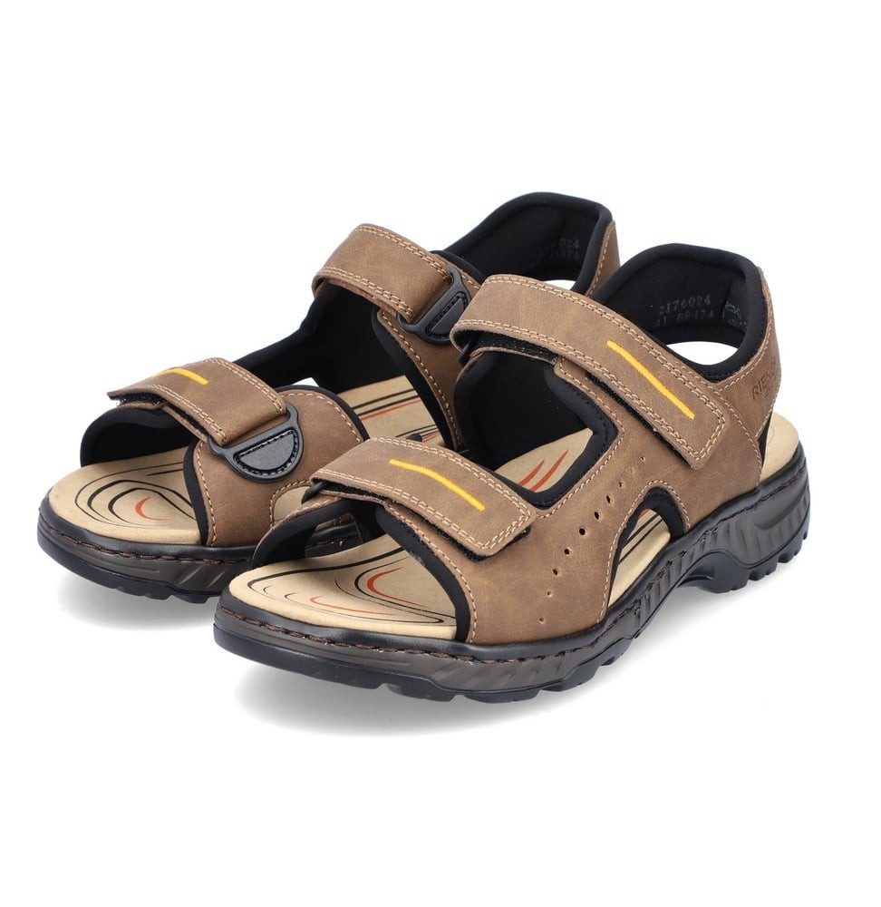 Rieker Trekkingsandale 21760-24 kaffeebraun Herren Sandale günstig online kaufen